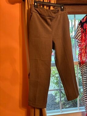 Rachel Zoe Straight-Leg Taupe Pants